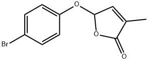 5-(4-溴苯氧基)-3-甲基呋喃-2(5H) - 酮, 1332863-94-1, 结构式
