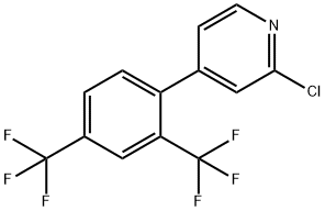4-(2,4-双(三氟甲基)苯基)-2-氯吡啶, 1333319-73-5, 结构式