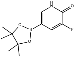 3-fluoro-5-(4,4,5,5-tetramethyl-1,3,2-dioxaborolan-2-yl)pyridin-2-ol Struktur