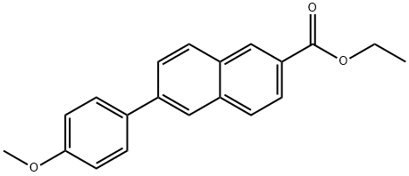 6-(4-Methoxyphenyl)-2-naphthalenecarboxylic acid ethyl ester Struktur