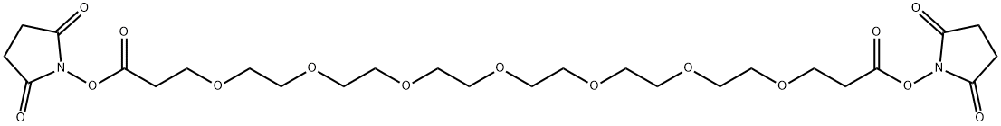 alpha, oMega-DisucciniMidyl hexaethylene glycol Struktur