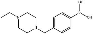 4-((4-ethylpiperazin-1-yl)methyl)phenylboronic acid Structure