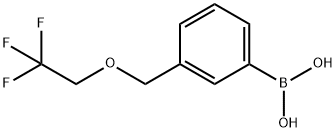 (3-((2,2,2-三氟乙氧基)甲基)苯基)硼酸, 1334218-47-1, 结构式