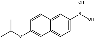 6-イソプロポキシナフタレン-2-ボロン酸 化学構造式