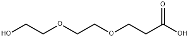 3-[2-(2-Hydroxyethoxy)ethoxy]propanoic acid Struktur
