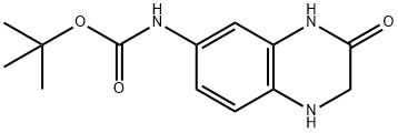 tert-butyl (3-oxo-1,2,3,4-tetrahydroquiNAxalin-6-yl)carbaMate Structure