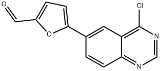 5-(4-Chloroquinazolin-6-yl)furan-2-carbaldehyde 化学構造式