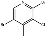2,5-二溴-3-氯-4-甲基吡啶 结构式