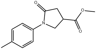 Methyl 1-(4-Methylphenyl)-5-oxopyrrolidine-3-carboxylate Struktur