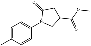 Methyl 1-(4-Methylphenyl)-5-oxopyrrolidine-3-carboxylate Structure