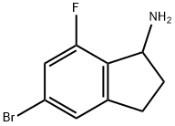 5-溴-7-氟-2,3-二氢-1H-茚-1-胺, 1337745-23-9, 结构式