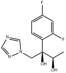 (2R,3R)-2-(2,4-difluorophenyl)-1-(1H-1,2,4-triazol-1-yl)butane-2,3-diol Struktur