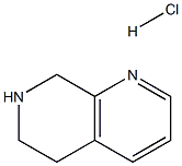5,6,7,8-テトラヒドロ-1,7-ナフチリジン塩酸塩 化学構造式