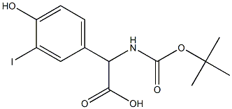 BOC-3-碘-4-羟基苯甘氨酸, 1338925-48-6, 结构式
