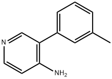 3-(M-甲苯基)吡啶-4-胺 结构式