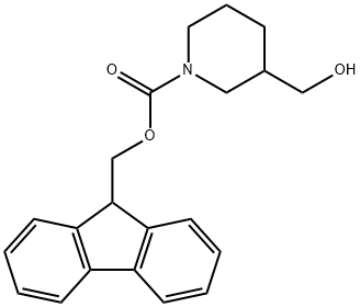 1-FMoc-3-(hydroxyMethyl)piperidine Structure