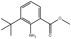 2-氨基-3-(叔丁基)苯甲酸甲酯 结构式