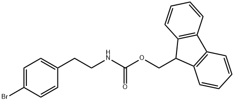 (9H-芴-9-基)甲基(4-溴苯乙基)氨基甲酸酯 结构式