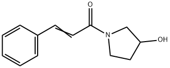 1-シンナモイル-3-ヒドロキシピロリジン 化学構造式