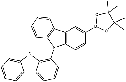 9-Dibenzothiophen-4-yl-3-(4,4,5,5-tetraMethyl-[1,3,2]dioxaborolan-2-yl)-9H-carbazole|