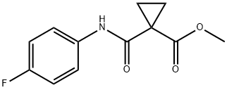 METHYL 1-[(4-FLUOROPHENYL)CARBAMOYL]CYCLOPROPANECARBOXYLATE Structure