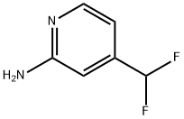 4-(ジフルオロメチル)ピリジン-2-アミン 化学構造式