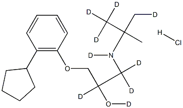 Penbutolol-D9 hydrochloride Structure