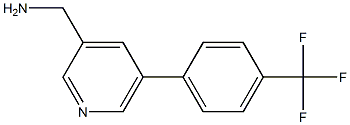 (5-(4-(trifluoromethyl)phenyl)pyridin-3-yl)methanamine Structure