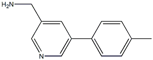 (5-(对-甲苯基)吡啶-3-基)甲胺, 1346691-49-3, 结构式