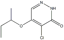 5-sec-butoxy-4-chloropyridazin-3(2H)-one Structure