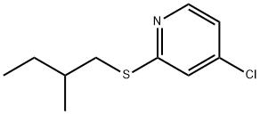 4-Chloro-2-((2-Methylbutyl)thio)pyridine Structure