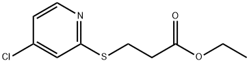 3-((4-氯吡啶-2-基)硫代)丙酸乙酯 结构式