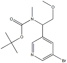 tert-butyl (5-bromopyridin-3-yl)methyl(2-methoxyethyl)carbamate Structure