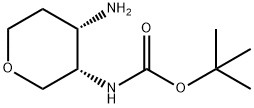tert-butyl ((3S,4S)-4-aMinotetrahydro-2H-pyran-3-yl)carbaMate, 1350734-62-1, 结构式
