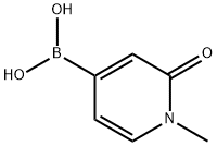 (1-Methyl-2-oxo-1,2-dihydropyridin-4-yl)boronic acid Struktur