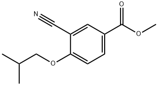 Methyl 3-cyano-4-isobutoxybenzoate Struktur