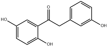 1-(2,5-dihydroxyphenyl)-2-(3-hydroxyphenyl)ethanone Struktur
