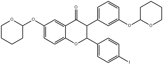1352306-14-9 2-(4-iodophenyl)-6-((tetrahydro-2H-pyran-2-yl)oxy)-3-(3-((tetrahydro-2H-pyran-2-yl)oxy)phenyl)chroMan-4-one