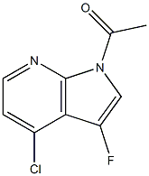 1-Acetyl-4-chloro-3-fluoro-7-azaindole Structure