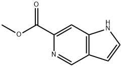 1H-ピロロ[3,2-C]ピリジン-6-カルボン酸メチルエステル 化学構造式