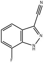 3-Cyano-7-fluoroindazole Structure