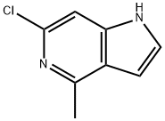 6-クロロ-4-メチル-1H-ピロロ[3,2-C]ピリジン 化学構造式