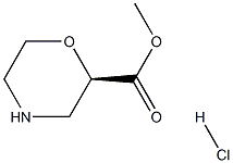 (R)-methyl morpholine-2-carboxylate hydrochloride 化学構造式