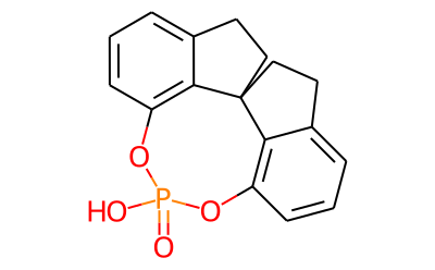(11aR)-5-hydroxy-10,11,12,13-tetrahydro-5-oxide-Diindeno[7,1-de:1',7'-fg][1,3,2]dioxaphosphocin 化学構造式