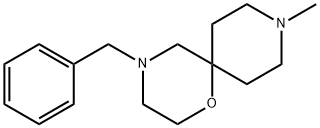 4-ベンジル-9-メチル-1-オキサ-4,9-ジアザスピロ[5.5]ウンデカン 化学構造式