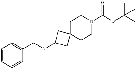 Tert-butyl 2-(benzylaMino)-7-azaspiro[3.5]nonane-7-carboxylate Structure