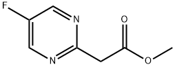 2-(5-氟嘧啶-2-基)乙酸甲酯 结构式