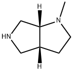 (3aR,6aR)-1-Methyl-hexahydropyrrolo[3,4-b]pyrrole 化学構造式