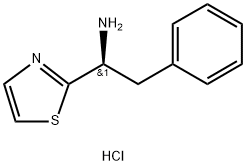 (S)-2-苯基-1-(噻唑-2-基)乙胺,135383-60-7,结构式