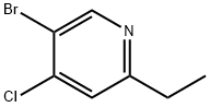 5-BroMo-4-chloro-2-ethylpyridine 化学構造式